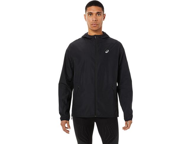 Black Asics Accelerate Men's Jackets | QUZM-32958