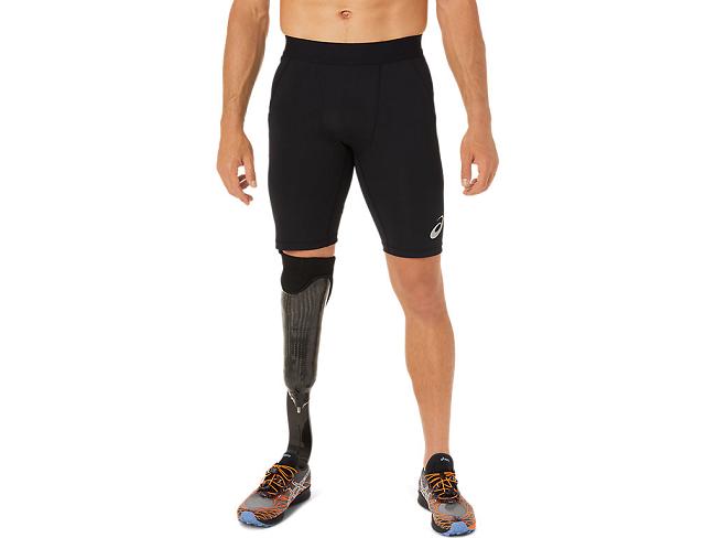 Black Asics Fujitrail Men's Shorts | ZJEX-26098