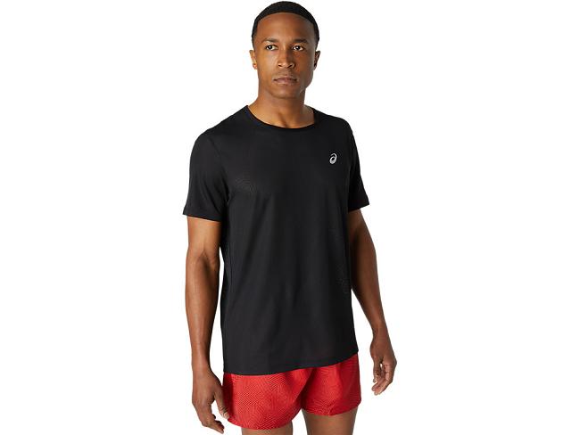 Black Asics Ventilate Men's Short Sleeve Tops | XIGF-36471