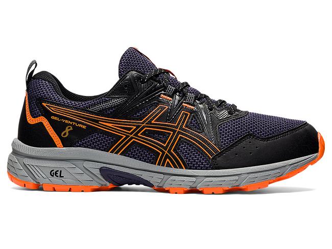 Black / Orange Asics Gel-venture Men's Trail Running Shoes | BZXP-85760