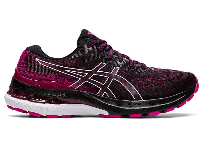 Black / Pink Asics Gel-kayano 28 Women's Running Shoes | OMLB-57082