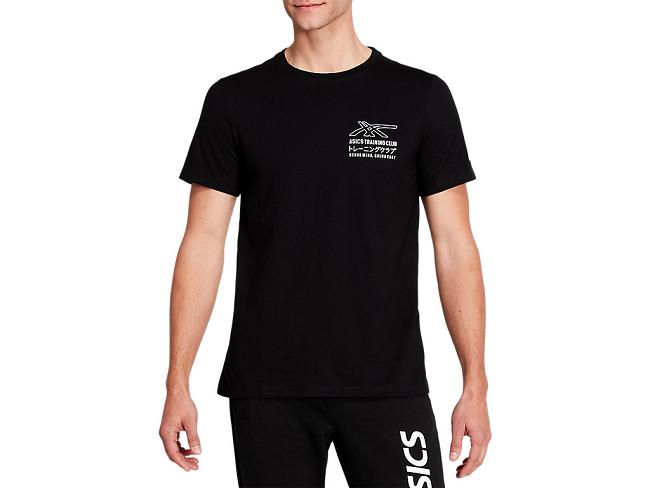 Black / White Asics Smsb Graphic Ii Men's Short Sleeve Tops | ERPK-91780