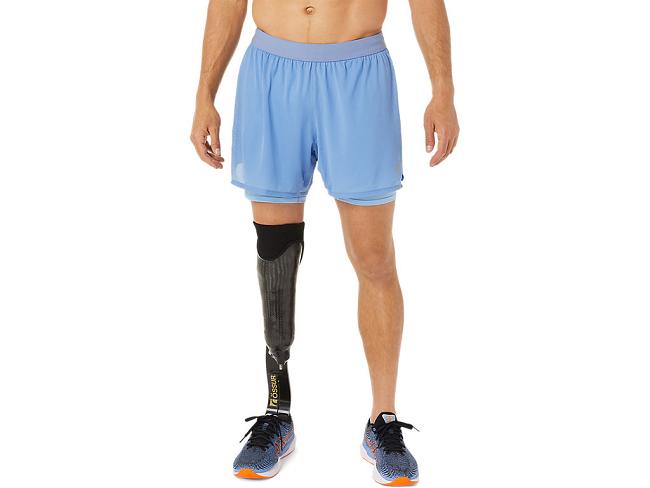 Blue Asics Ventilate Men's Shorts | ABFN-28495