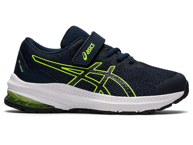 Blue / Green Asics Gt-1000 11 Kids' Running Shoes | FXVN-92513