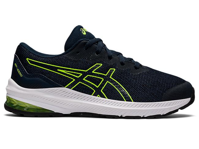 Blue / Green Asics Gt-1000 11 Kids' Running Shoes | UINM-10274