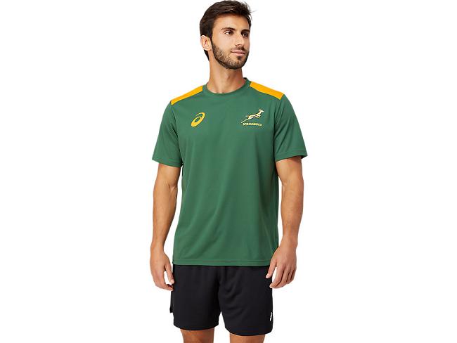 Green Asics Sb Men's Short Sleeve Tops | ILJR-58130