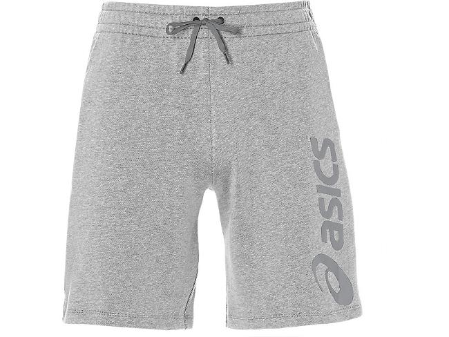 Grey Asics Logo Men's Shorts | JBDQ-10845