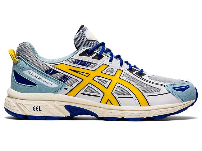 Grey / Yellow Asics Gel-venture Men's Sportstyle | PXLA-80259