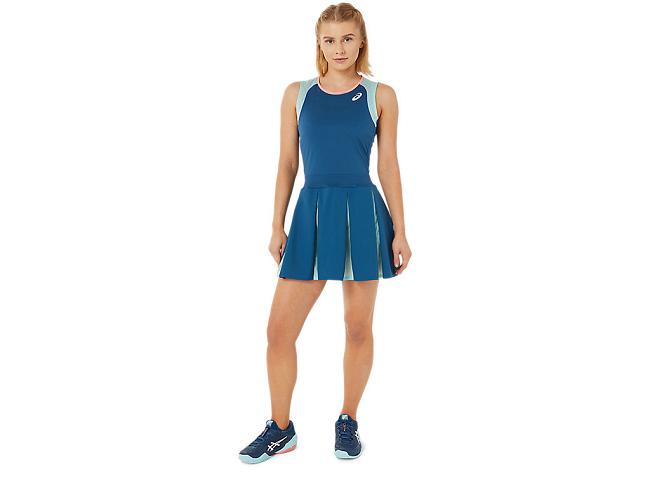 Light Indigo Asics Match Women's Short Sleeve Tops | RUBX-43058