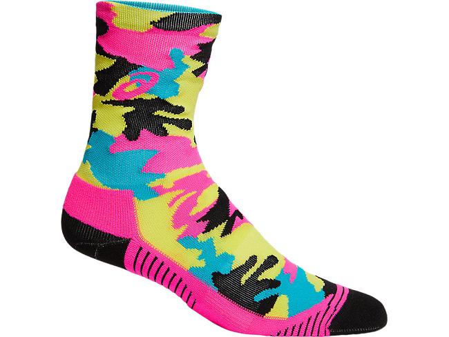 Pink Asics Camo Run Crew Unisex Socks | LOUW-13250