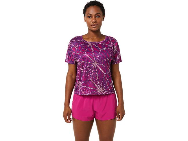 Pink Asics Sakura Women's Short Sleeve Tops | OBDZ-78412