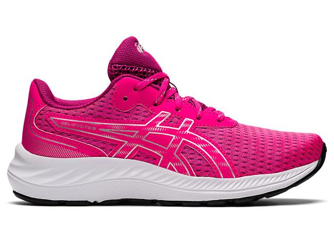 Pink / Silver Asics Gel Kids' Running Shoes | HPFR-93781