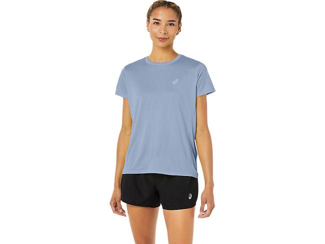 White Asics Core Women's Short Sleeve Tops | PRKZ-63071