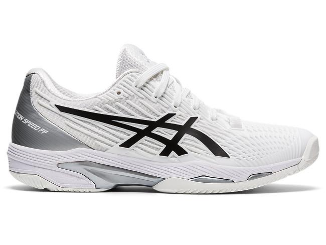 White / Black Asics Solution Speed Ff 2 Women's Tennis Shoes | QBAT-81740