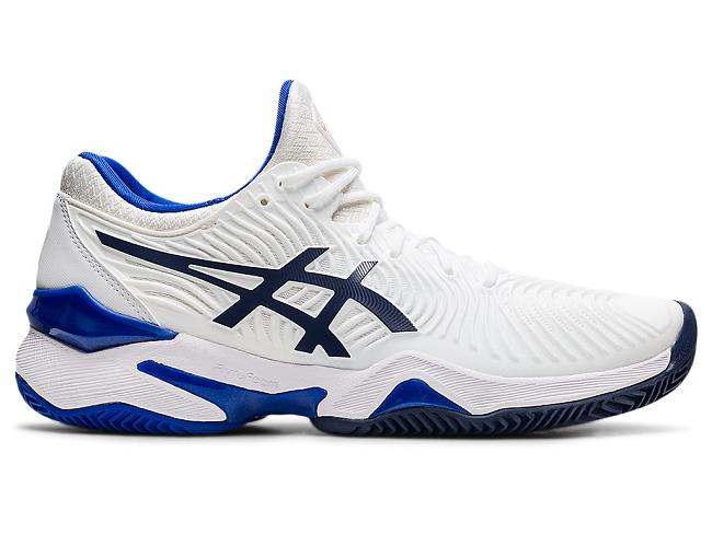 White / Blue Asics Court Ff 2 Women's Tennis Shoes | PUIS-13520