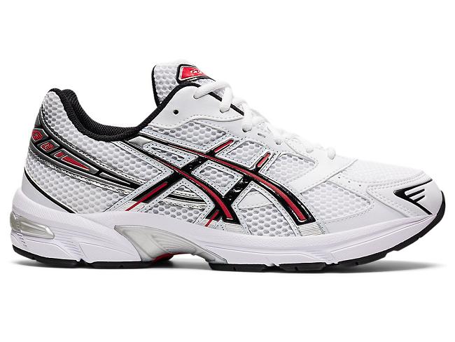 White / Red Asics Gel Men's Sportstyle | JLRY-38459