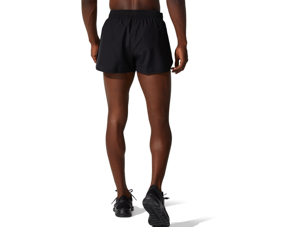 Black Asics Core Men's Shorts | RKTH-84150