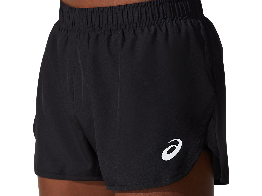 Black Asics Core Men's Shorts | RKTH-84150