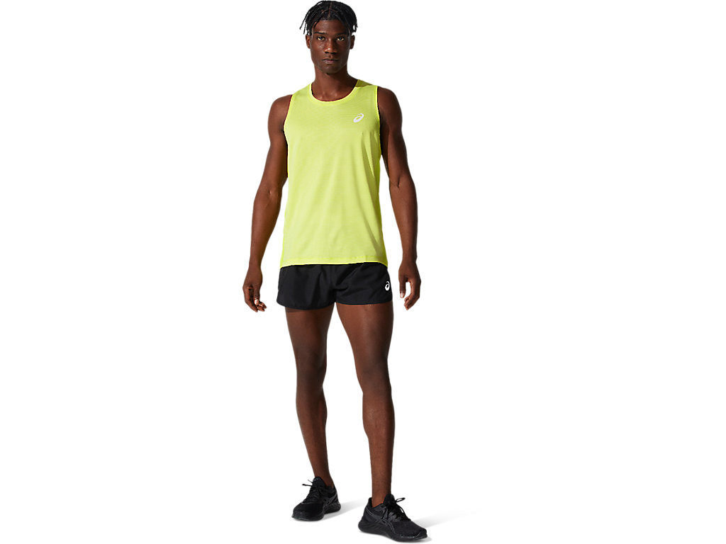 Black Asics Core Men's Shorts | RKTH-84150