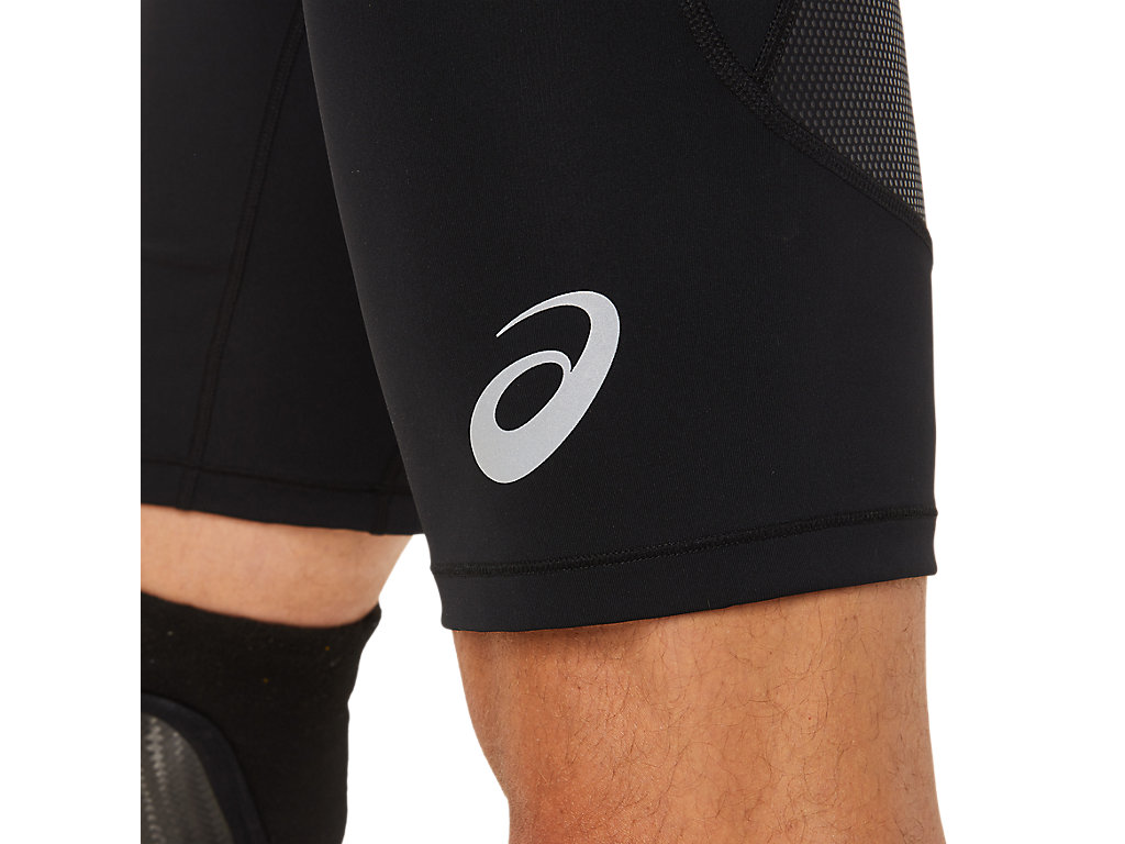 Black Asics Fujitrail Men's Shorts | ZJEX-26098