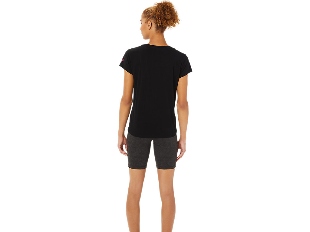 Black Asics Sakura Women's Short Sleeve Tops | DJLX-63805