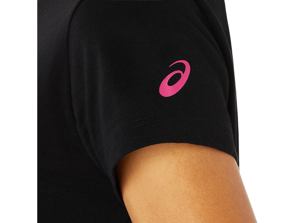 Black Asics Sakura Women's Short Sleeve Tops | DJLX-63805