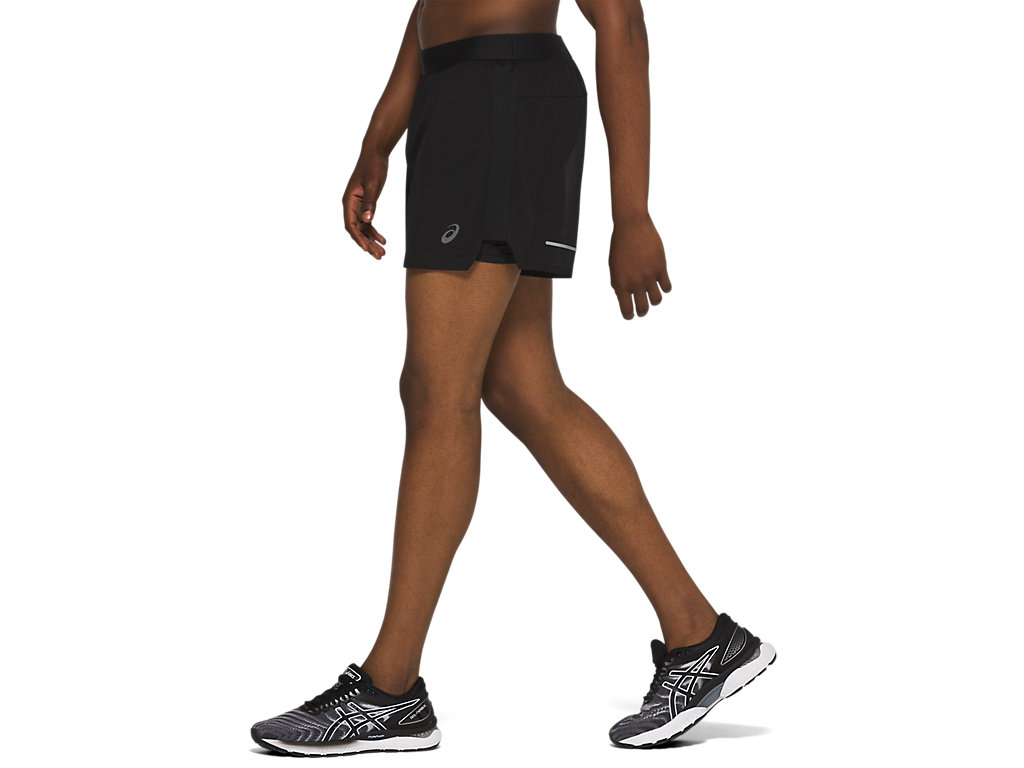 Black Asics Ventilate Men's Shorts | MGBP-30681