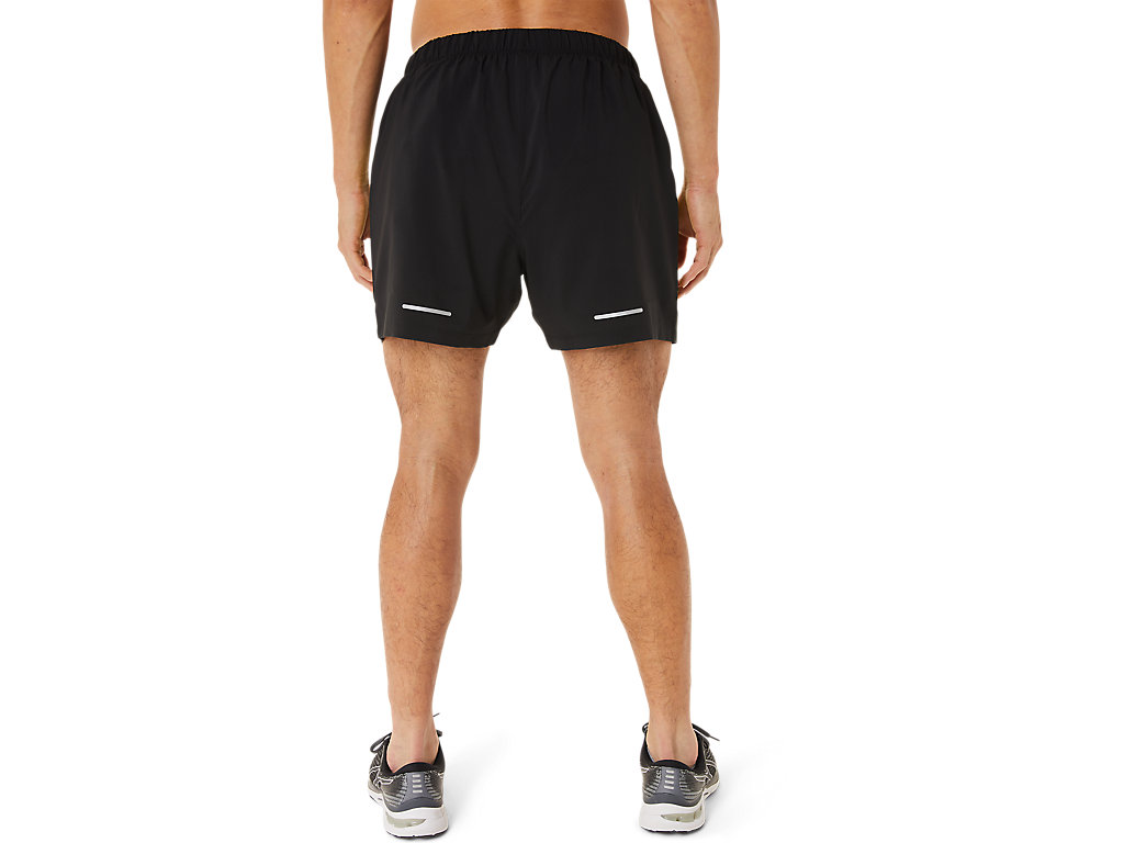 Black / Light Green Asics Sports Men's Shorts | OZWX-17034