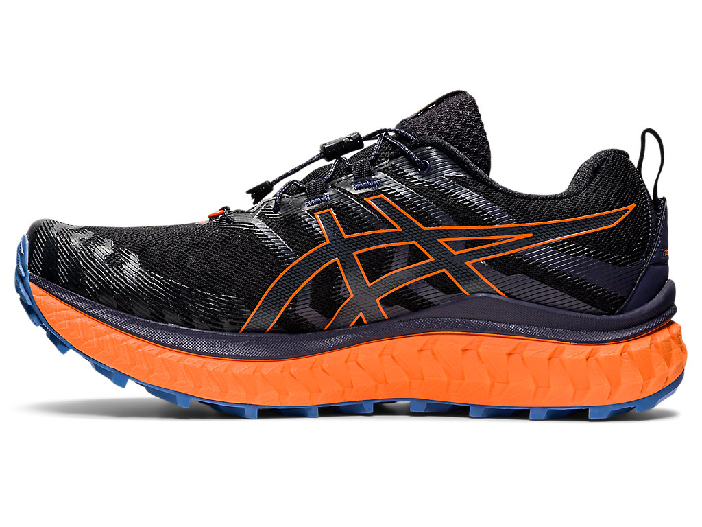 Black / Orange Asics Trabuco Max Men's Trail Running Shoes | HUBD-69350