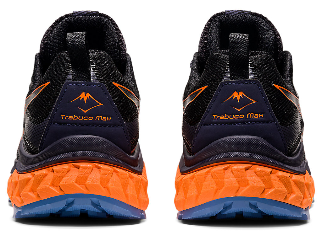 Black / Orange Asics Trabuco Max Men's Trail Running Shoes | HUBD-69350