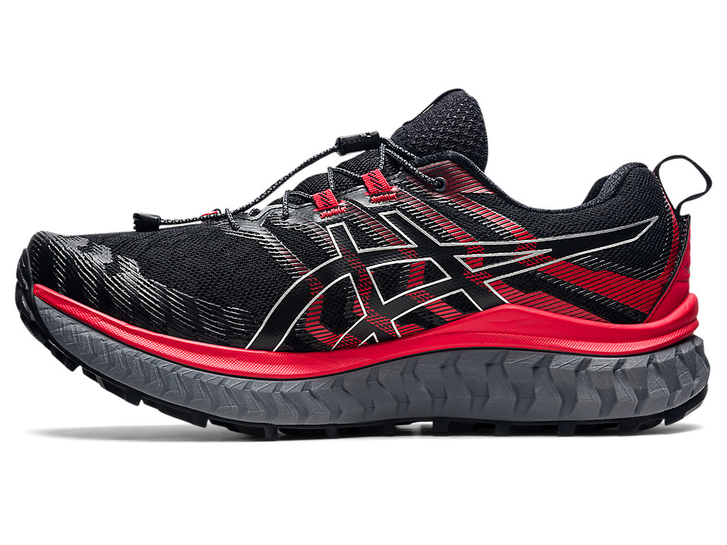 Black / Red Asics Trabuco Max Men's Trail Running Shoes | UWMN-01869