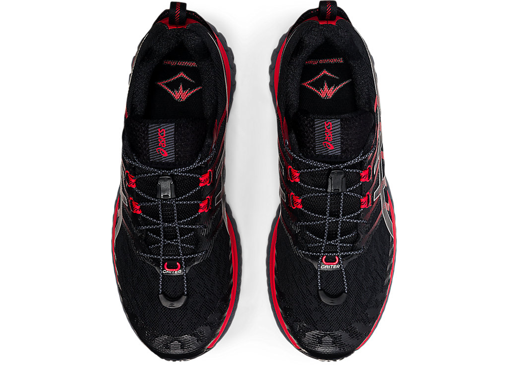 Black / Red Asics Trabuco Max Men's Trail Running Shoes | UWMN-01869