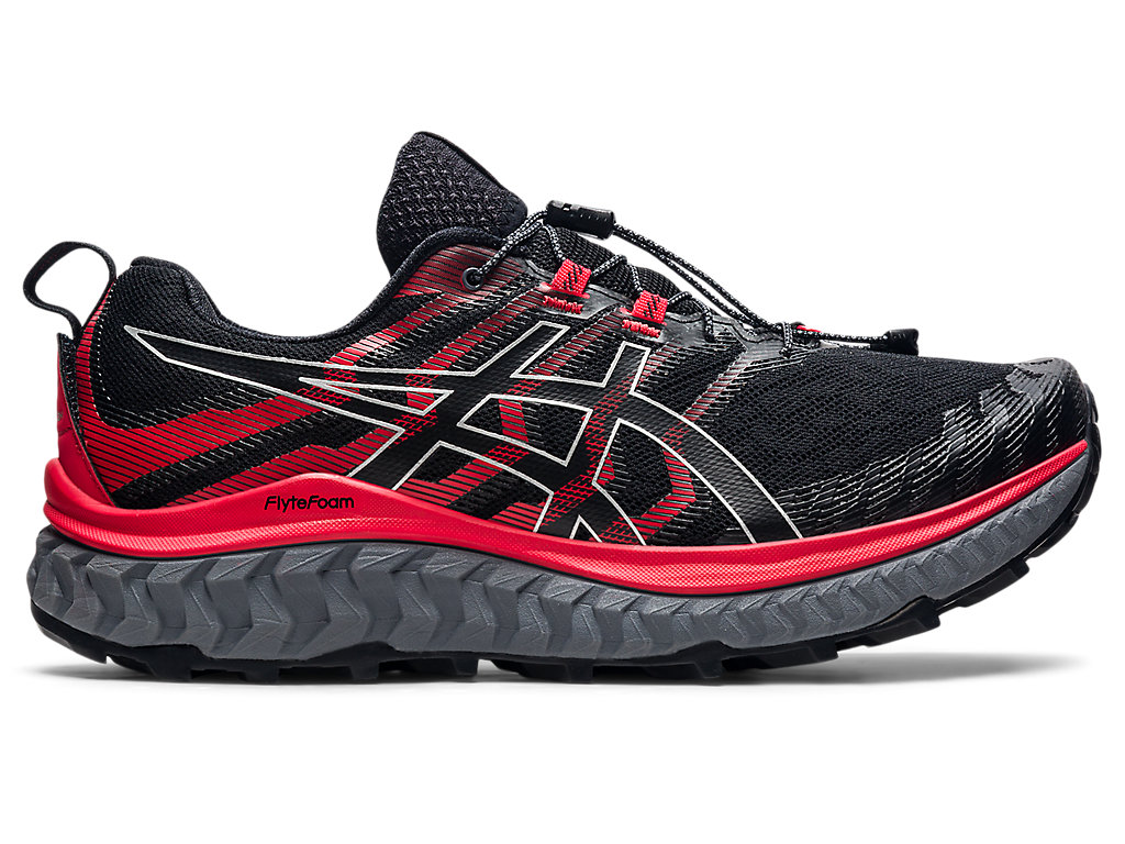 Black / Red Asics Trabuco Max Men\'s Trail Running Shoes | UWMN-01869