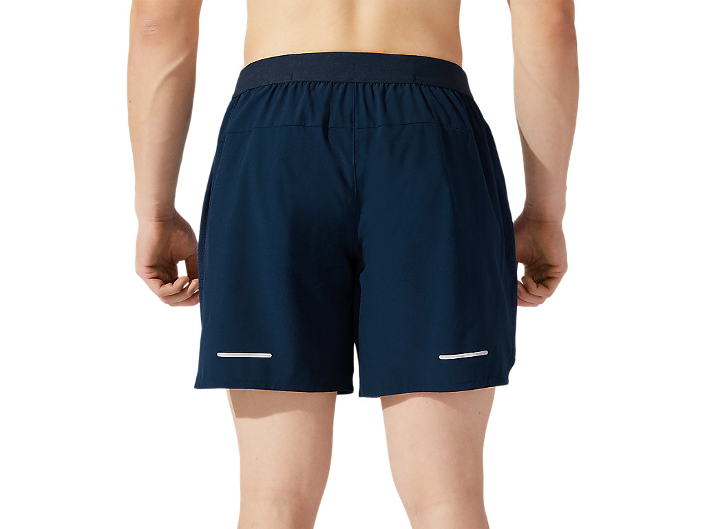 Blue Asics Road Men's Shorts | AJTY-06431