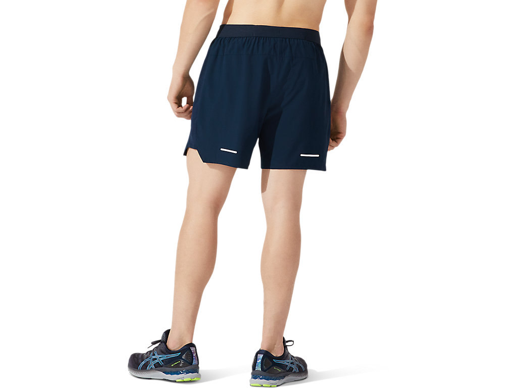 Blue Asics Road Men's Shorts | MDTZ-65480