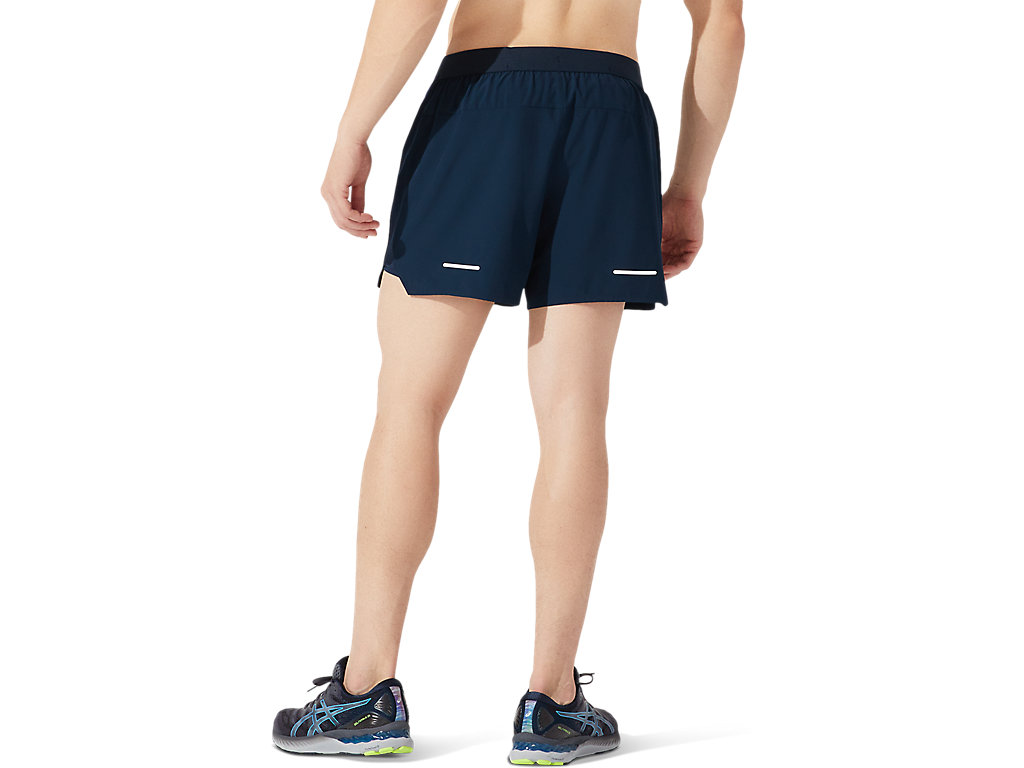 Blue Asics Road Men's Shorts | OKZS-79652