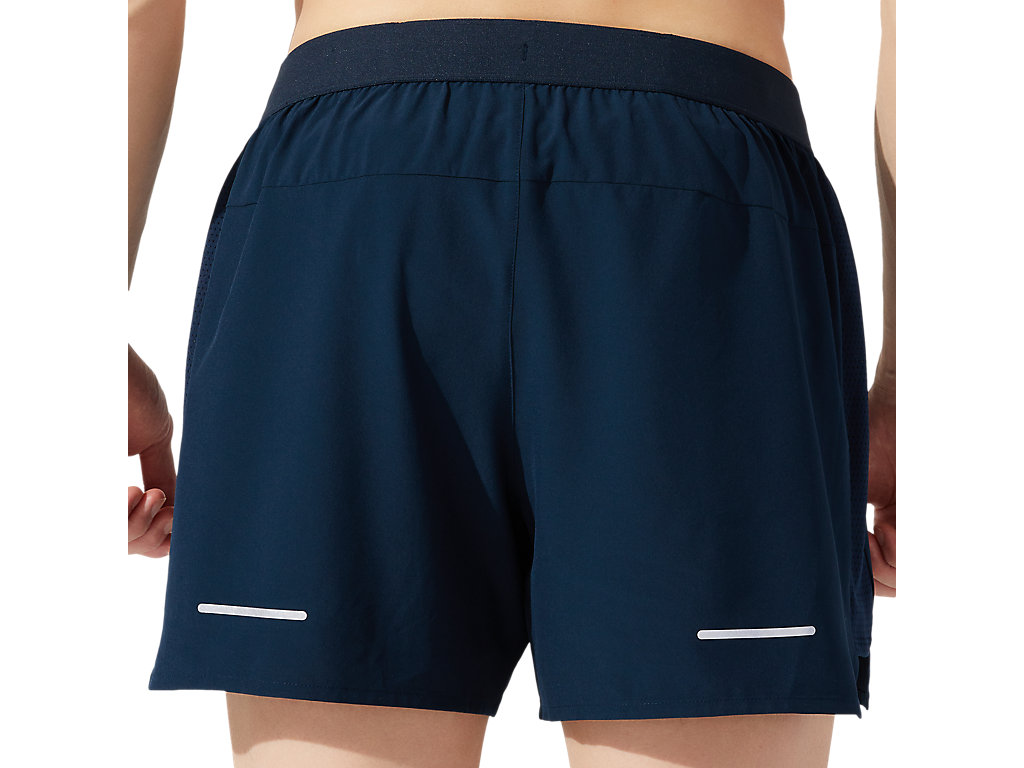 Blue Asics Road Men's Shorts | OKZS-79652