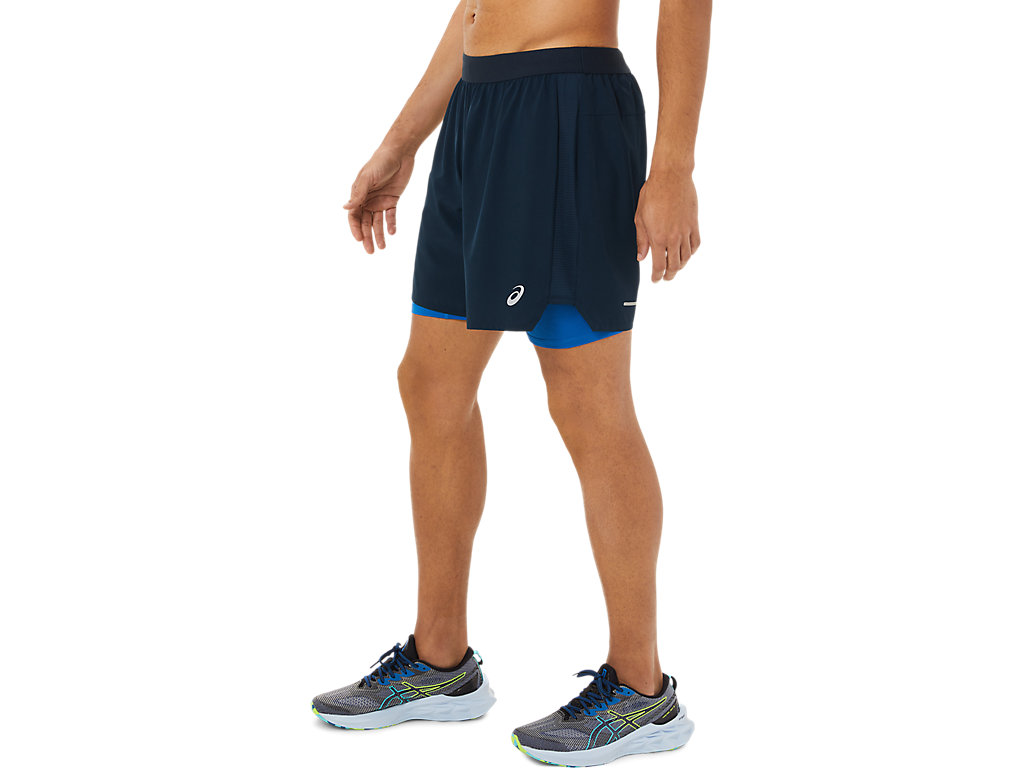 Blue Asics Road Men's Shorts | REHQ-20957