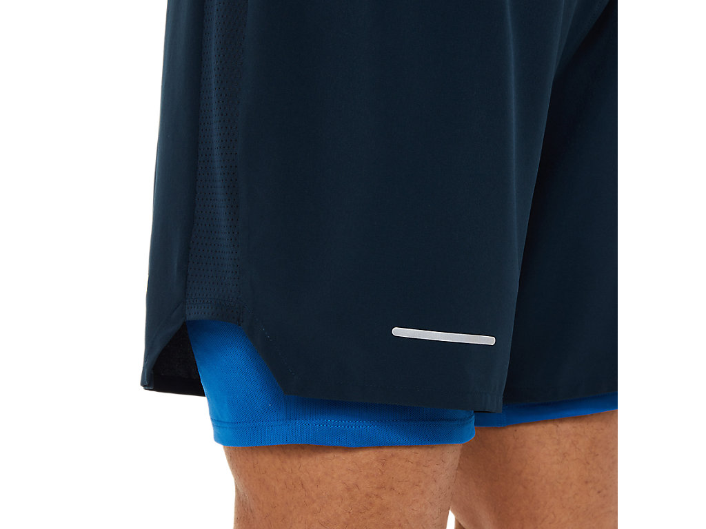 Blue Asics Road Men's Shorts | REHQ-20957