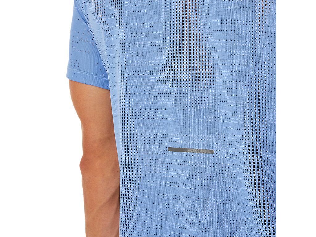 Blue Asics Ventilate Men's Short Sleeve Tops | HGXB-71640