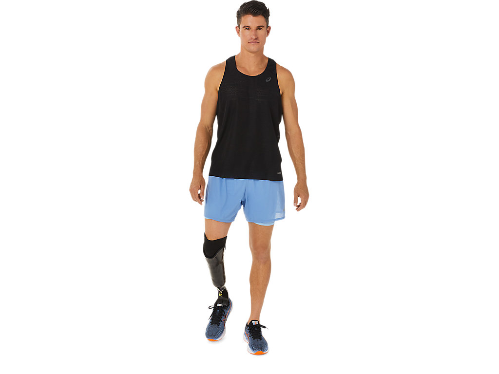 Blue Asics Ventilate Men's Shorts | ABFN-28495