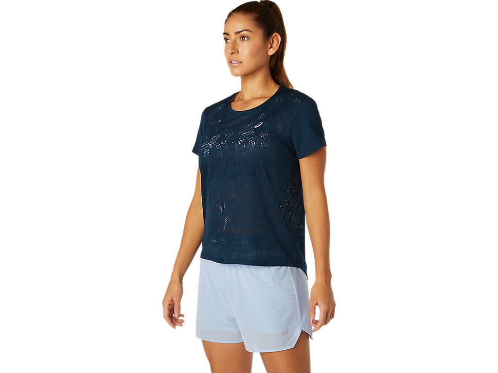 Blue Asics Ventilate Women's Short Sleeve Tops | TUGJ-15486