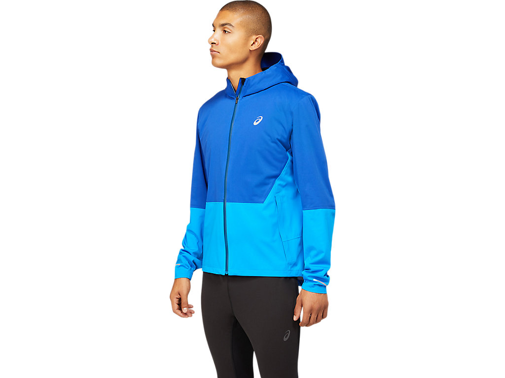 Blue Asics Winter Accelerate Men's Jackets | DVPG-12856