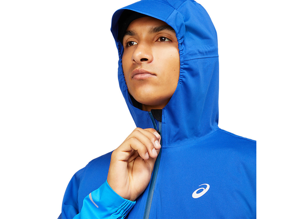 Blue Asics Winter Accelerate Men's Jackets | DVPG-12856