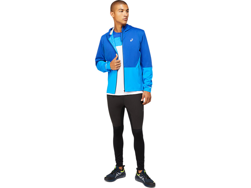 Blue Asics Winter Accelerate Men's Jackets | DVPG-12856