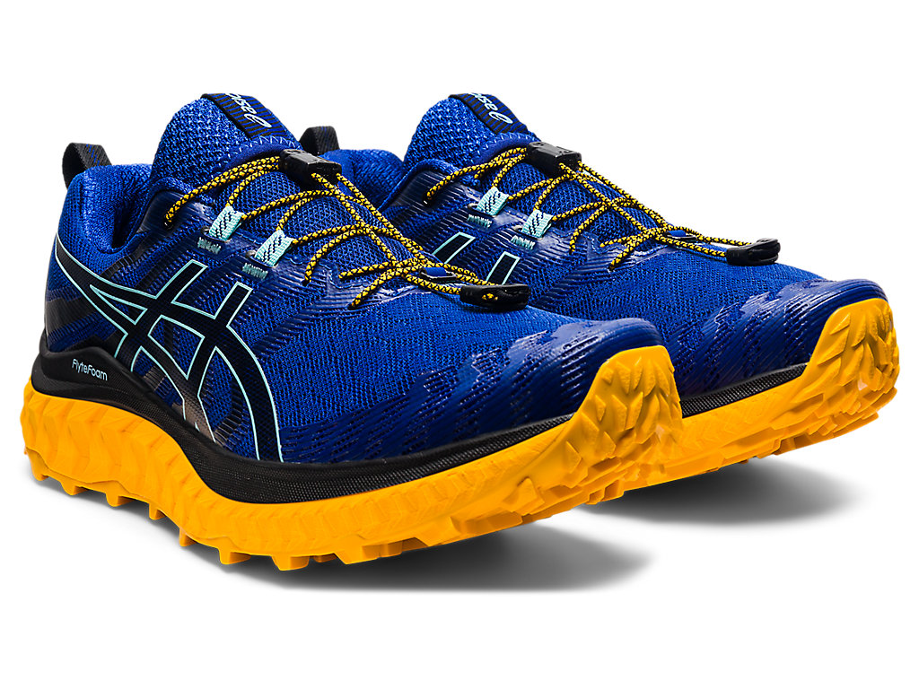 Blue / Black Asics Trabuco Max Men's Trail Running Shoes | CQVY-30741