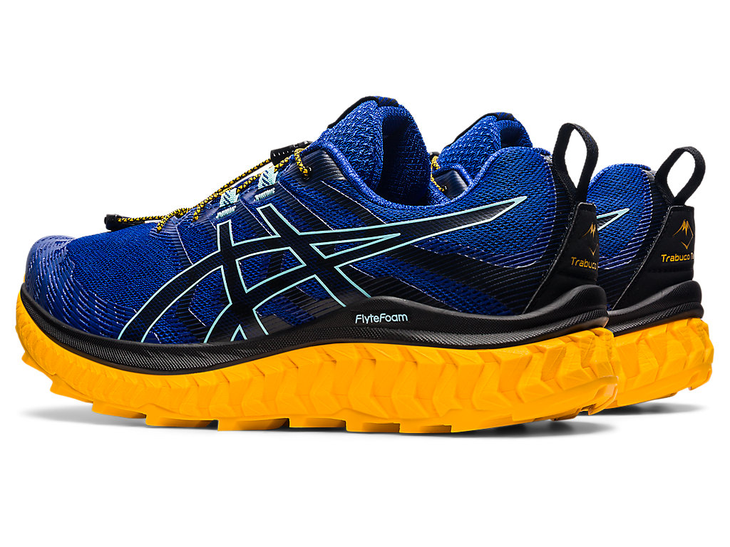 Blue / Black Asics Trabuco Max Men's Trail Running Shoes | CQVY-30741