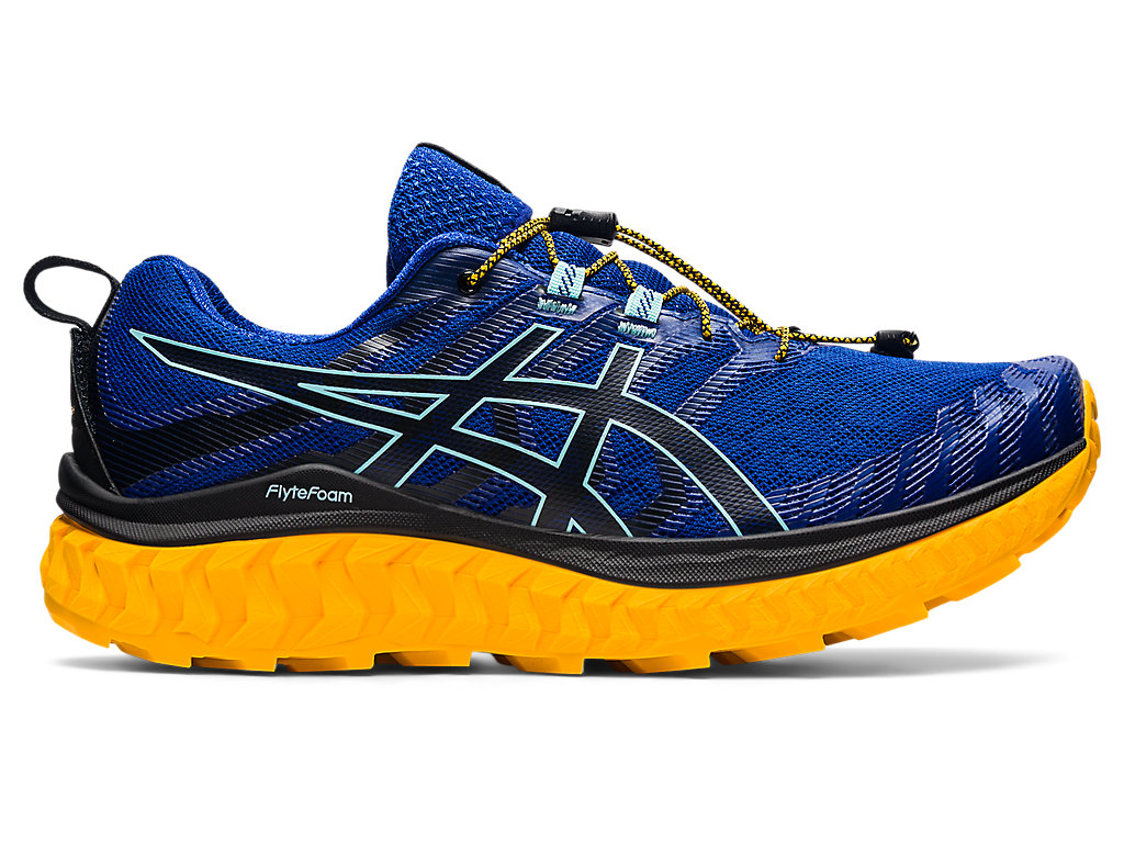 Blue / Black Asics Trabuco Max Men\'s Trail Running Shoes | CQVY-30741