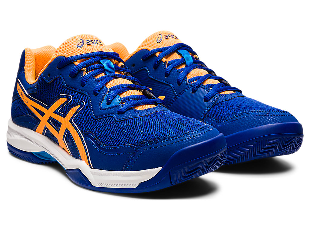 Blue / Orange Asics Gel-padel Pro 4 Men's Padel Shoes | VCSD-84902