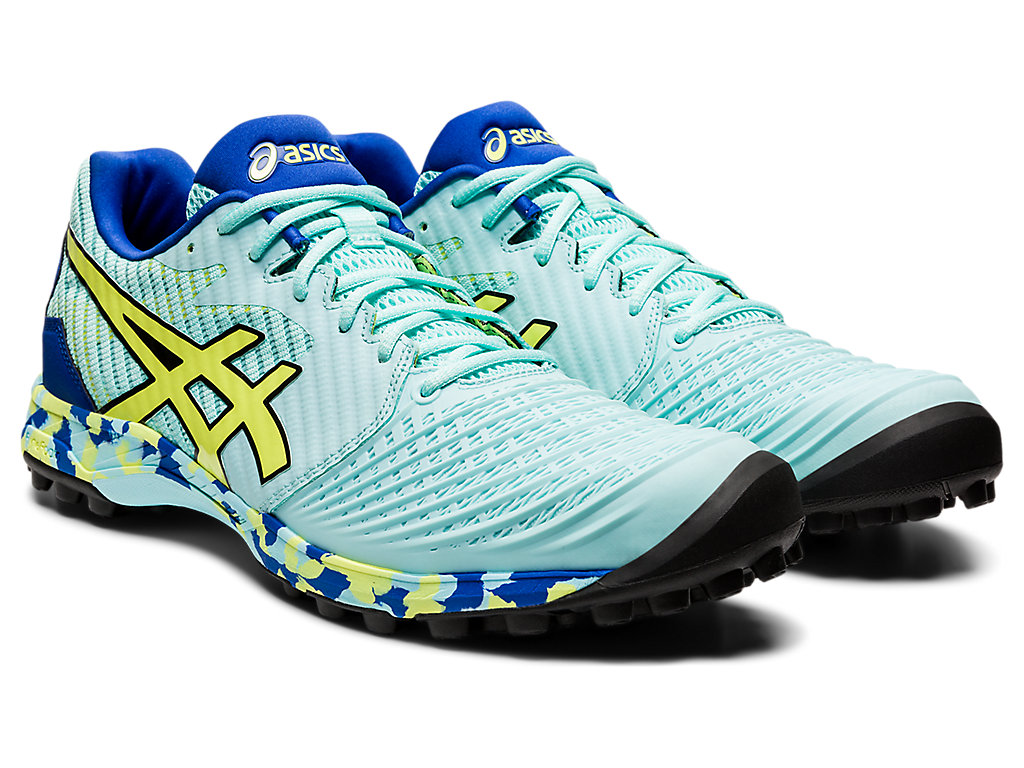 Blue / Yellow Asics Field Ultimate Ff L.E. Women's Hockey Shoes | UHSZ-84932